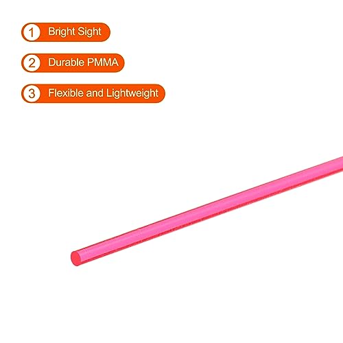 Sourcing map Aste in fibra ottica PMMA 1,5 mm x 25...