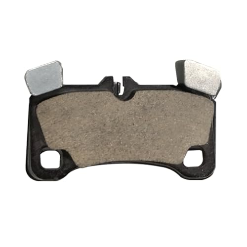 Image of Detroit Axle - Rear Ceramic Brake Pads w /Hardware Replacement for 2008 2009 | 2010 Porsche Cayenne Volkswagen Touareg - 2pc Set