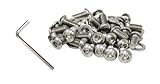 DASPARTS Fan Shroud Screws Button Head Stainless Steel - 35Pcs/Set for VW Cooling Tins, Compatible with Dune Buggy 17-2960-0