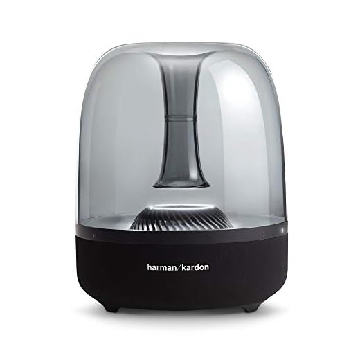 Harman/Kardon Aura Studio 2 Noir Haut-Parleur - Hauts-parleurs (1.0 canaux, sans Fil, Bluetooth, 50-20000 Hz, Noir, Transparent)