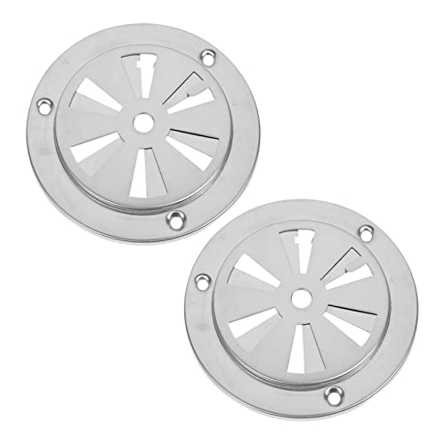CORHAD 2 Stück Edelstahl Lüftungsöffnungen Für Backofen Und Trockenschrank Rostfrei Hitzebeständig Mit Kreisförmigen Luftlöchern Für Effektive Belüftung