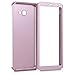 kwmobile Full Case Compatible with Samsung Galaxy J4+ / J4 Plus DUOS - Case Hard Shell Plastic Phone Cover with Screen Protector - Metallic Rose Gold