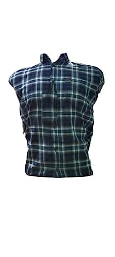 Brother Straders Men's Regular Fit Check Shirt (Large, Blue & Sky Blue)