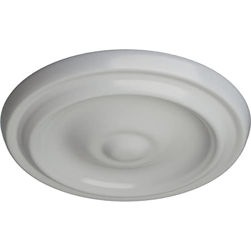 Image of 9 5 /8 inchOD x 1 1 /8 inchP Maria Ceiling Medallion (Fits Canopies up to 1 3 /4 inch), Frost