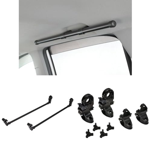 【セット買い】 カーメイト(Carmate) 車内 収納 クロスライド ロッドホルダー 【サイドバー & ハンガーバー & オプションセット】 ブラック 左右2本入り 車内積載 2本積み ジムニー デリカミニ デイズ デイズルークス などに最適 フィッシン