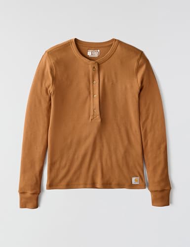 Image of Carhartt Women's TENCEL Fiber Series Relaxed Fit Long-Sleeve Ribbed Henley