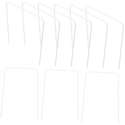 KESYOO 9pcs Croquet Outdoor Croquet Washer Game Replacement Croquet Gate Croquet Wickets Heavy Duty Replacement Croquet Lawn Garden Metal Croquet Hoops Iron White