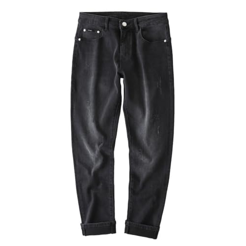 Jeans Pants Trouser Denim Spring and Autumn High Street Men's Elastic Classic Casual Versatile Long