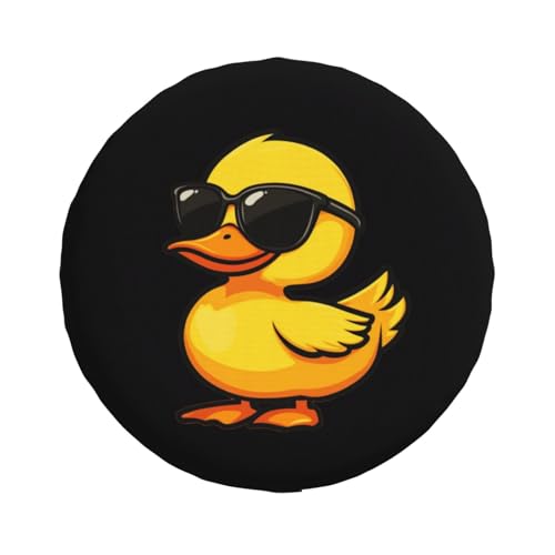 Image of Funny Duck Spare Tire Cover Weatherproof Universal Wheel Protectors Cute Duck Wheel Covers for Rv Camper Travel Trailer SUV Truck 14 Inch