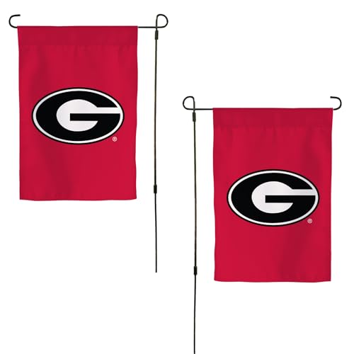 Desert Cactus University of Georgia UG Garden Flag 19 x 12 Inch Georgia Bulldogs Banner for Outdoor Display and Events (Design A)
