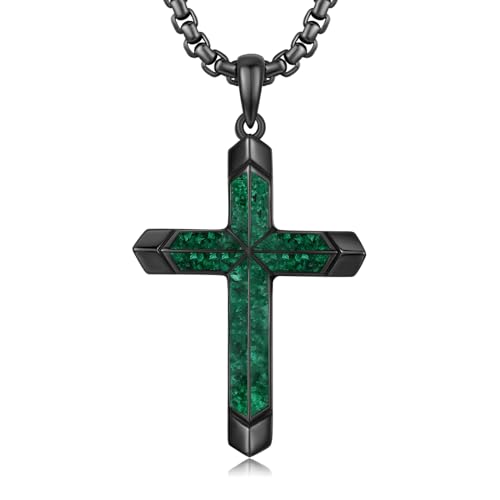 Collier croix argent 925 turquoise cadeau d'exception femme