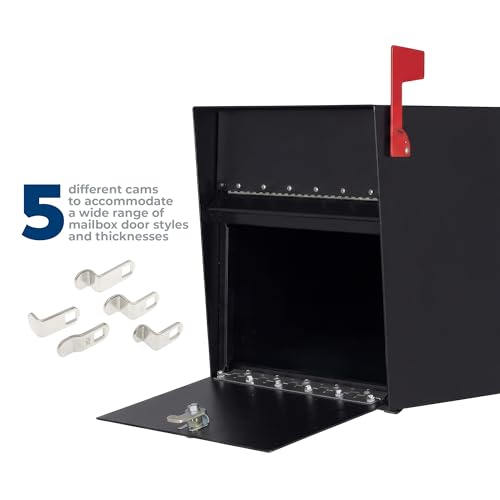 Prime-Line S 4573 Mailbox Lock – Replacement, Multipurpose Mailbox Lock for Several Brands – NA-14 Keyway, Opens Counter-Clockwise with 90º Rotation, Nickel Finish (1 Set) by PRIME-LINE - Image 4