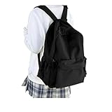 HYC00 Mochilas Escolares,Mochila Escolar Adolescente Mochilas Colegio Niña Mochila Instituto Chica Mochila Universitaria Mujer Mochila Portatil Mochilas Casual Backpack Mochila Informal,Negro