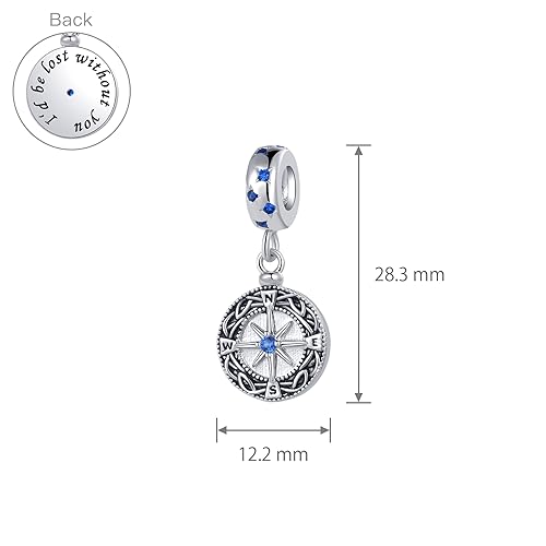 Image of Sparkling Lucky Star Charm Compatible Pandora Charm Bracelet Bead I Love You Gift for Women Pendant Jewelry