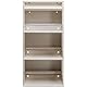Kare Design Schuhschrank Caruso, Creme, Stahl, mit 4 Klappen, Schuhablage für 6 Paar Schuhe, schmal, platzsparend, hoch, Schuhregal, Eingangsbereich, 115x50x15 cm (H/B/T)