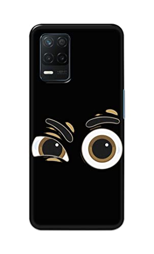Image of PRINTFIDAA Funky Expression of Cartoon Eyes Printed Designer Hard Back Case Cover for Realme 8 5G / Realme Narzo 30 5G -(SF) MVN1004