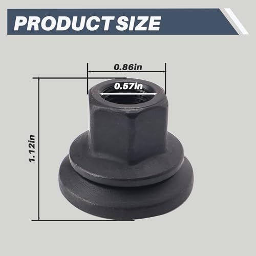 Image of 611-936 6509424AA Wheel Nut Fit for Dodge Ram 3500 4000 4500 5500 2012-2022 Models, M14-1.5 Flange - 22mm Hex, 28.5mm Length, Medium, Pack of 20pcs
