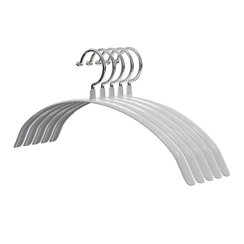 ハンガー 5本 多機能 落ちない 滑り止め 乾湿両用 収納 物干し 洗濯ハンガー 衣類ハンガー 半円形 ホワイト