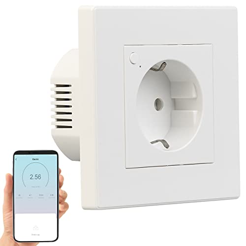 Luminea Home Control WLAN Unterputzsteckdose:...