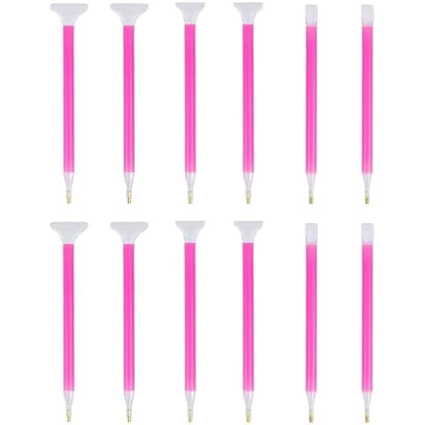 Set of 24 Diamond Painting Pen with 3 Drill Size 5D Diamond Embroidery Pen Correction Pen for DIY Diamond Rhinestone Painting Cover