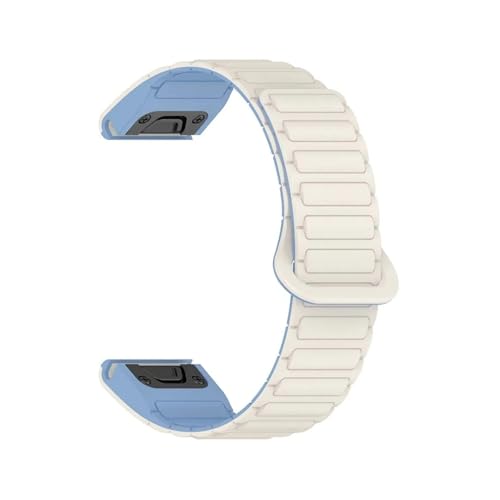 20 22 26mm QuickfitVJQxgɓKGarmin Fenix 8 7X Pro 6X 6 5X Plus Enduro3 Epix Pro(White blue,QuickFit 20mm)