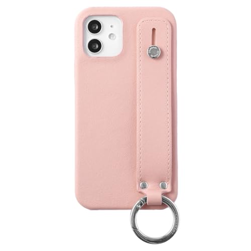 COVERARY 用 背面ケース シャオミ ハンドベルト付き スマホベルト マグネットなし スマホケース ハードケース シンプル スマホカバー 全機種対応 背面保護 軽量 薄型 おしゃれ 人気 耐衝撃 リング付き ハードケース スムース (ピンク) 100