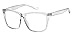 5zero1 Fake Glasses Big Frame Clear For Women Men Fashion Classic Retro Costumes Party Halloween, Clear Gray