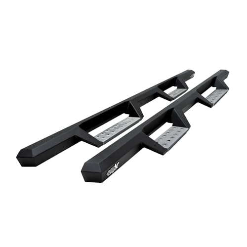 Westin 56-116852 HDX Stainless Drop Nerf Step Bars fits 1999-2013 Silverado Sierra 1500 Ext Cab 2001-2019 Silverado Sierra 2500 3500 Ext/Dbl Cab Textured Black 1 Pair