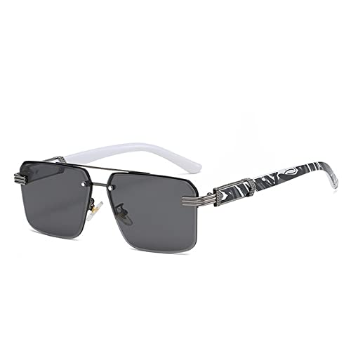 Lunettes de soleil sans cadre hommes et femmes verre dégradé UV400