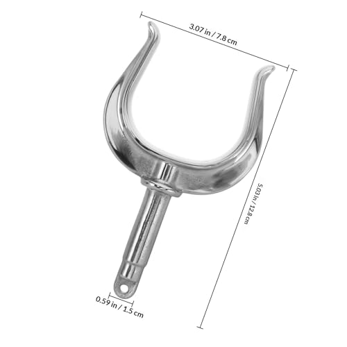 Soporte para paleta en V de acero inoxidable regulable y seguro para botes 2