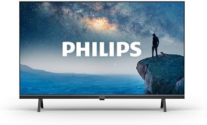 PHILIPS 32PFS6109 HD LED Smart TV - 32-Zoll Display mit Pixel-präziser HD Titan OS Plattform, Funktioniert mit Alexa und Google Sprachassistent – Matt Schwarzer