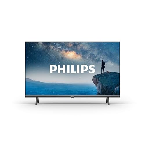 Philips 32PFS6109 HD LED Smart TV - 32-Zoll Display mit Pixel-präziser HD Titan OS Plattform, Funktioniert mit Alexa und Google Sprachassistent – Matt Schwarzer