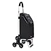 Produktbild HIGHKAS Einkaufswagen Trolley Auto faltbar kaufen Lebensmittel kleinen Wagen Sechs-Rad-Kletterwagen Aluminiumlegierung Hand Anhänger