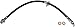Dorman H621906 Front Passenger Side Brake Hydraulic Hose Compatible with Select Toyota Models