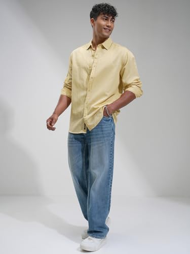 Image of Highlander Men's Relaxed Fit Casual Shirt | Cotton Linen | Relaxed fit | Full Sleeves