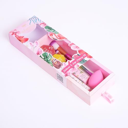 Whimsy Beauty Organic & Safe Glow-Up Makeup Kit for Girls & Teens| Safe, Non-Toxic Beauty Set for Girls & Teens | Eye Glitter, Lip Cheek Tint, Lip Gloss,Eye Liner and Mermaid Brushes (Pack of 7)