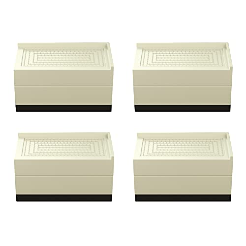 Möbelerhöhungen, Betterhöhung, quadratischer Aufzug, Bettfüße, Erhöhung der Höhe um 7,5 cm oder 15 cm, verstellbare Betterhöhungen für Tisch, Stuhl, Couch, Sofa, Schlafsaal, 11,5 x 6 x 7,5 cm Cover