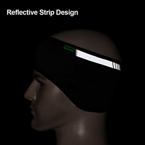ROCK BROS Fleece Ear Warmers Headband Men Women for Running Cycling Biking Warm Ski Ear Band for Winter Cold Weather - Image 6