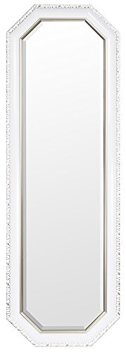 塩川光明堂 ウォールミラー 2844A PW ホワイト 40x3x120cm