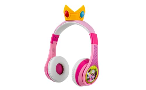 Image of Princess Peach Bluetooth Headphones for Kids Wireless Headphones for School