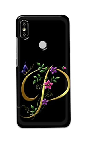 Image of Printed Hard Back Cover Case for Mi Redmi Y2 Back Cover (Alphabet P) -1803