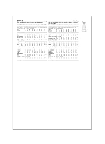 SIMPLICITY Sewing Pattern SS9918D5 Misses' Dress with Sleeve and Length Variations D5 (4-6-8-10-12), Multicoloured - Image 3