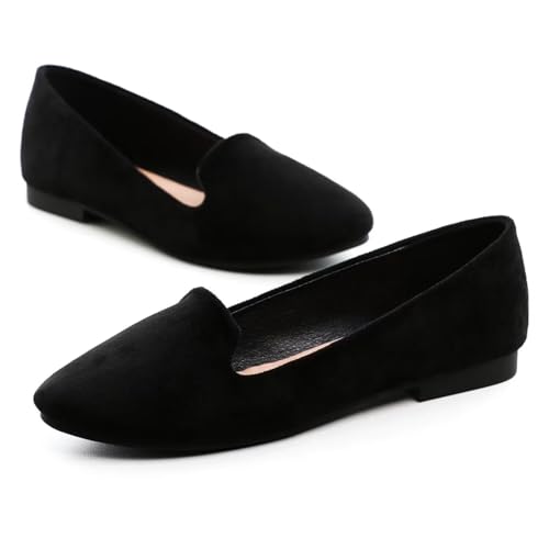 ChaiRong Zhou Flats for Women Dressy Round Toe Ballet Flat Shoes Comfortable Slip-ons Loafers Lightweight Casual Shoes2