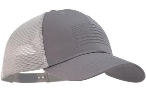 Image of TSSGBL USA Flag Trucker Hat - OSFM & XXL Big Head Fit, Adjustable Mesh Snapback American Patriotic Baseball Cap