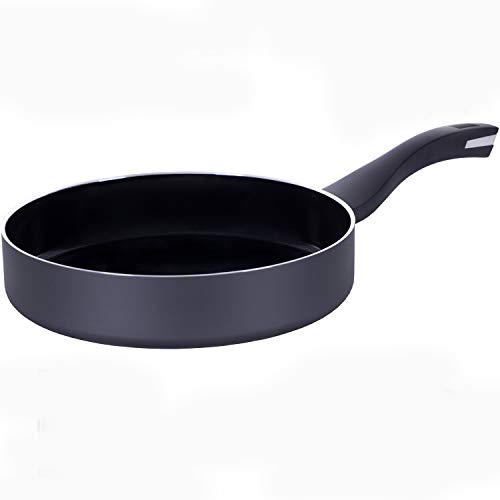 Berndes b.Green Aluminium Recycled Induction Pan 24 cm, Sauté Pan Made from 100% Recycled Drinks Cans, Black