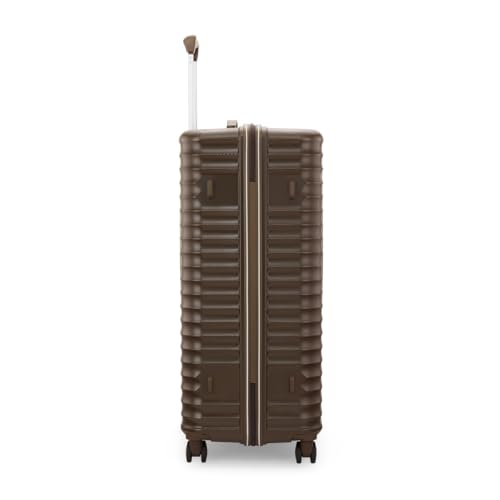 Image of American Tourister Travix | Check-in Trolley Bag (77 cm) | 360 8 Wheel Travel Luggage | Hard Case Polycarbonate Suitcase | Recessed Combination Lock | Coffee