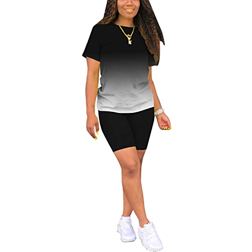 Image of Nimsruc Workout Sets For Women 2 Piece Outfits Sexy Summer Sweatsuits Jogging Suits Casual Bodycon Tracksuits