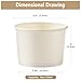 Belinlen 200 Count 4 oz Paper Ice Cream Cups Frozen Yogurt Cup Dessert Bowls Frozen Dessert Supplies(White)