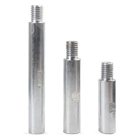 Set of 3pcs Angle Grinder Extension Connecting Rod Stainless Steel Rotary Extension Shaft 75/100/140mm M14 Thread Adapter Polishing Pad Angle Grinder Lengthen Connection Rod Cover