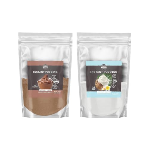 Birch & Meadow Chocolate & Coconut Pudding Mix Bundle, 1lb